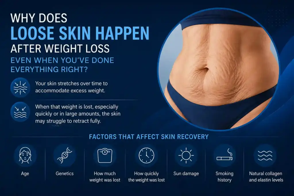 Why Does Loose Skin Happen After Weight Loss Even When You’ve Done Everything Right Rainham?